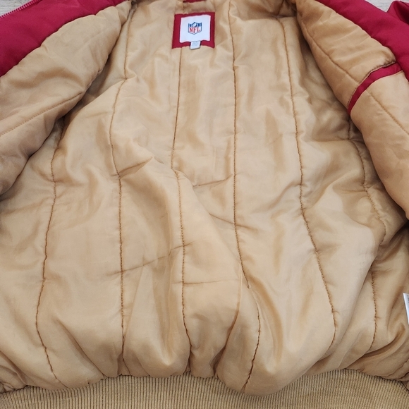 Authentic NFL Apparel, San FRANCISCO 49ers Zip Hoodie Jacket, Red, Mens Large - Picture 7 of 12
